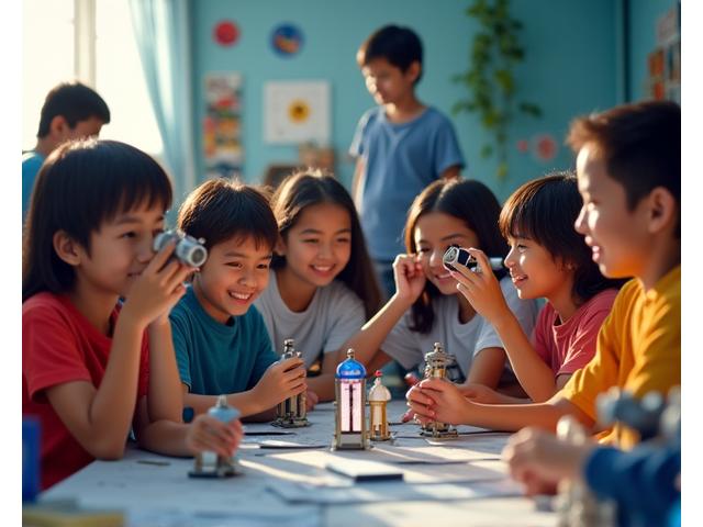 Science club astronomy activities with students